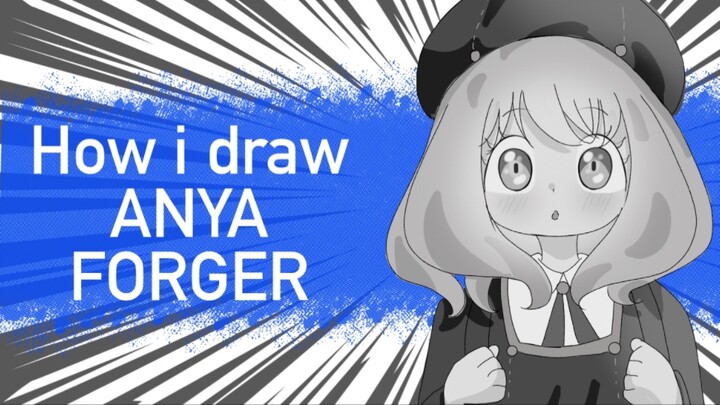 Drawing Anya// spy x family art/ fanart anime