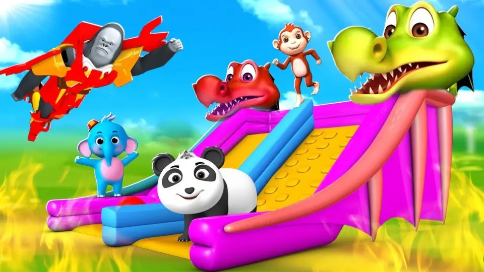 Funny Animals Build Dragon Slider | Dragon VS Gorilla Transformer Attack | Animals 3D Comedy Video - Bilibili Funny Animals Build Dragon Slider | Dragon VS Gorilla Transformer Attack | Animals 3D Comedy Video - Bilibili