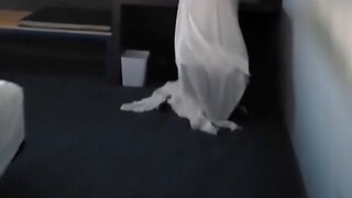 A little surprise for the housekeeper before leaving the hotel