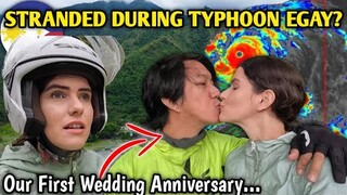 STRANDED DURING TYPHOON EGAY! First PHILIPPINES Wedding Anniversary didn't go as planned...
