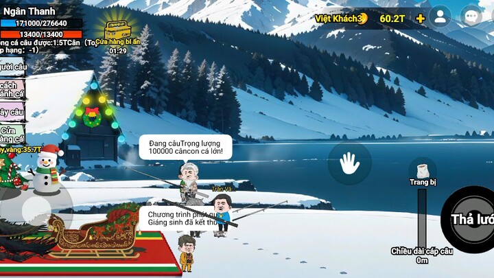 câu hộp quà giáng sinh #câu cá vạn cân #BuildaGame #钓魂 #35013343