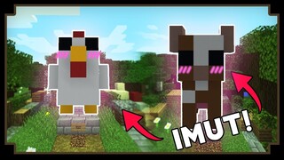 CARA MEMBUAT PATUNG AYAM DAN SAPI - Minecraft Tutorial