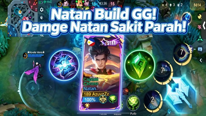 Natan Build GG! 🤪 Damage Sakit Parah Gampang Dipakai — Auto Win! Naik Rank Cepat! 🏆🔥