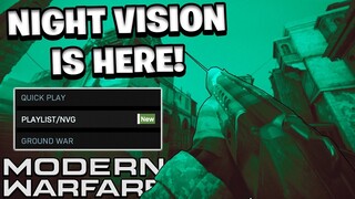 Modern Warfare NIGHT VISION Mode is HERE! BEST Class Setup (NEW UPDATE!)