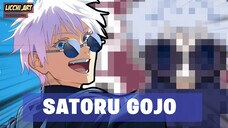 RED AND BLUE IS SATORU GOJO🔥🔥🔥Seorang Penyihir dengan Pemilik Mata DEWA!!!!! [Speed Draw]