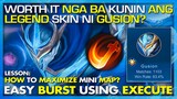 GUSION TUTORIAL AND HOW TO MAXIMIZE MINI MAP? WITH BACK TO BACK CHAMPION SUNSPARKS.