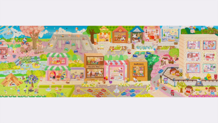 New collage record | 1.14-meter-long street scene | Gonna hit the hay, hahahaha