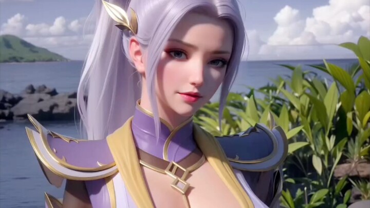 Senior sister Han Yue's full picture at the beach