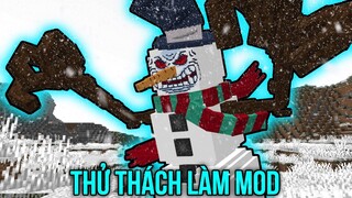 Mình đã tự Làm Boss Người tuyết Sát nhân trong Minecraft | Thử thách Làm mod Minecraft