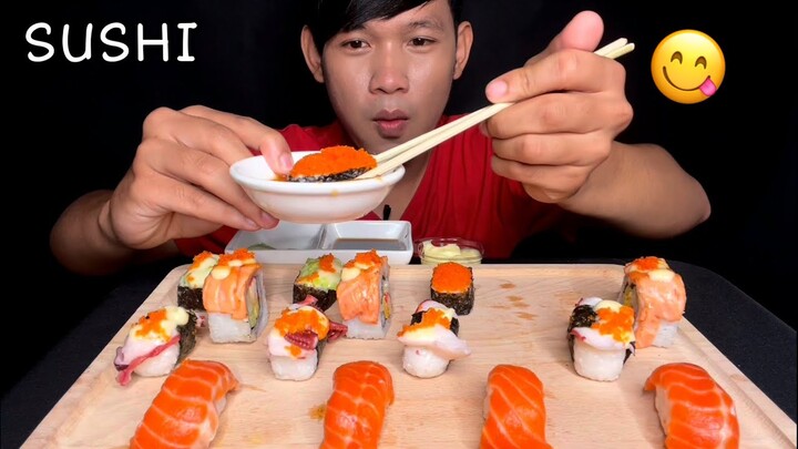 MUKBANG ASMR EATING SUSHI | MukBang Eating Show ( Eat Delicious )