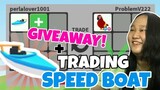 WHAT PEOPLE TRADE FOR SPEED BOAT IN ADOPT ME (2,500 BUCKS) + GIVEAWAY! *Roblox Tagalog*