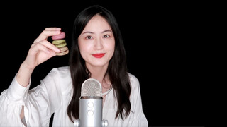 พวกบ้า ASMR มาการองทานคู่กับชาแดง