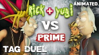 Rick and Yugi TAG DUEL vs Rick PRIME In YuGiOh Rick and Morty