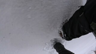 camping in snow