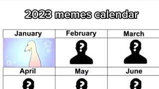 2023 memes 日历