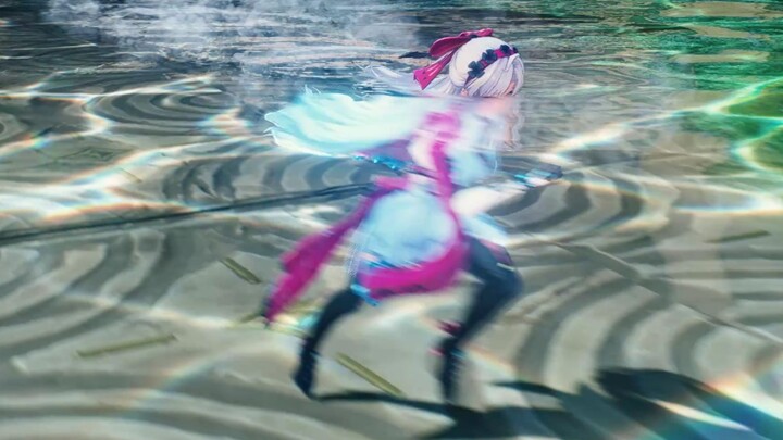 Koreta, agile in the water