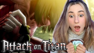 FEMALE TITAN | ATTACK ON TITAN | Reaction 1X17