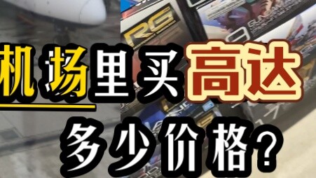 How much does it cost to buy a gundam at the airport? [You can’t buy any souvenirs when traveling to