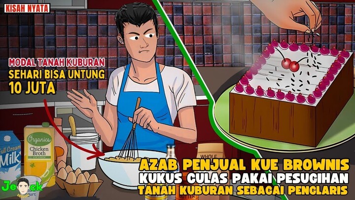 AZAB PENJUAL BROWNIS KUKUS CUKAS PAKAI PESUGIHAN TANAH KUBURAN SEBAGAI PENGL