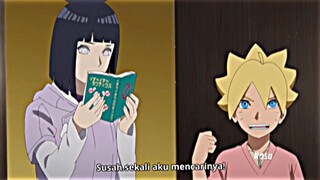 Boruto baru tau klok bapak nya nyimpen buku icha icha 😂😂