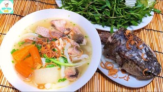 Cách nấu BÁNH CANH CÁ LÓC RAU CỦ tại nhà | Bếp Của Vợ