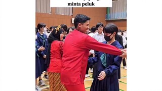 [pertukaran pelajar]di taksir cewe jepang, minta peluk 🤗