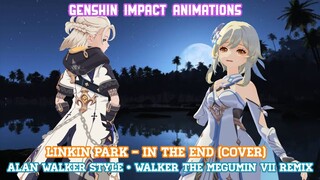 In The End - Linkin Park (Alan Walker Style & Cover) • Genshin Impact MV [MMD]