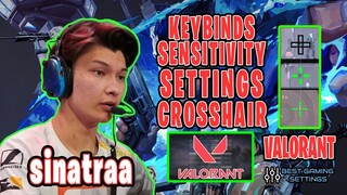 sinatraa Valorant Settings Sensitivity Keybinds Crosshair and Setup 2021