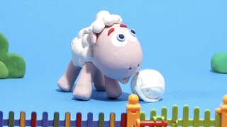 Sheep playing wood - BabyClay animals