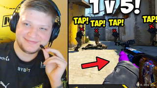 S1MPLE ทำสิ่งที่เป็นไปไม่ได้อีกครั้ง!! บ้าคลัตช์ 1V5! CSGO Twitch คลิป