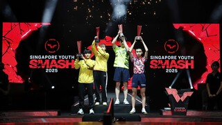 ZHUQIHUI-YUHAIYANG-ZONGGEMAN-Singapore Youth Smash 2025-TRAO GIẢI