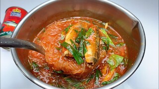 แกงเส้นปลากระป๋องมงกุฎ by ครัวแล้วแต่เอ๋จ้าา