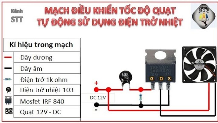 Mạch điều khiển tốc độ quạt tự động sử dụng điện trở nhiệt / Kenh Sang Tao Tre