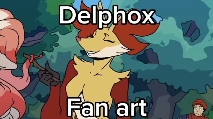 Fan art Delphox doing something 🤨🤨