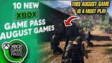 10 NEW XBOX GAME PASS GAMES REVEALED FOR AUGUST
