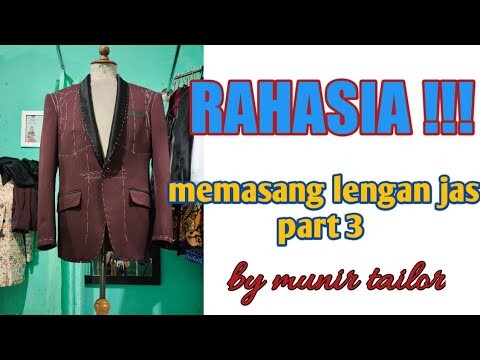 memasang lengan jas part 3