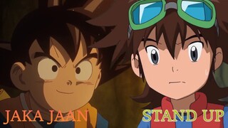 Stand Up X Jaka Jaan (AMV) Full Version | Mashup of Digimon Xros Wars X Dragon Ball Daima