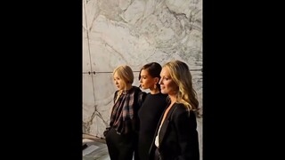 Video clips of Rosé, Austin Butler, Hailey Beiber and Kate Moss at Saint Laurent Event in Paris