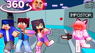 KAWAII CHAN saving friends from APHMAU Impostor - Minecraft 360°