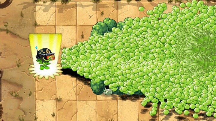 PvZ 2 挑战 - 50 个一级植物使用终极技能 Vs 骑牛传奇僵尸 20 级 - 谁会赢得比赛？