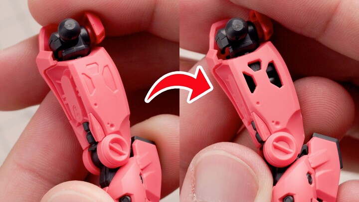 Just right! Change the hollowing of the red Gundam!