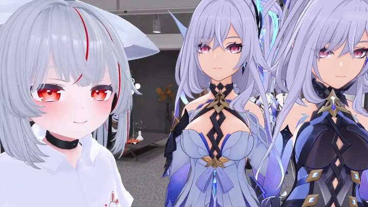 [Genshin Impact] Silkcock's back in both forms. Her fins have become longer!