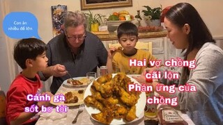 Cánh gà sốt bơ tỏi/hai vợ chồng cãi nhau phản ứng của chồng/Món ngon mỗi ngày/Cuộc sống pháp