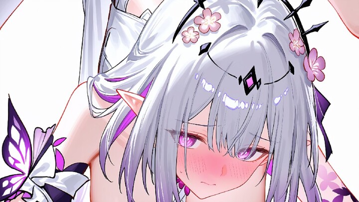 Hạ Điệp: Ngài quả là thích tư thế này nhỉ (thẹn thùng)