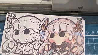 今天弄今汐卡片！Today make Jinhsi card.