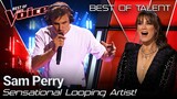 Coaches in SHOCK! Looping Artist only uses his VOICE and WINS The Voice!
