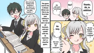 【Manga】Gyaru sitting next to me forget a lot, so I treated her nicely and we became a married couple