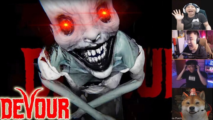 EXPRESI TEGANG GAMER DI JUMPSCARE HANTU RUMAH SAKIT ANGKER !!~ Devour The Asylum Indonesia