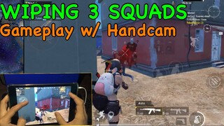 Gameplay with Handcam | Wiping 3 Squads in 1 match | PUBG MOBILE - IPAD MINI 5