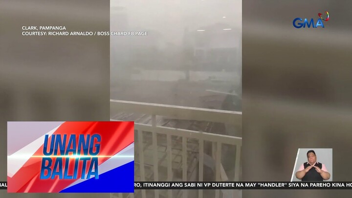 Bubong ng ilang bahay at gusali, natuklap at tinangay ng malakas na hangin | Unang Hirit